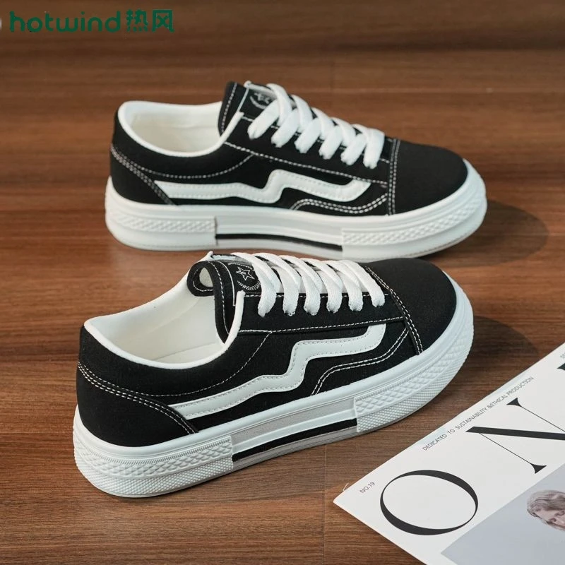 日系帆布鞋女ulzzang春季爆款街拍休闲鞋韩版百搭原宿学生ins潮鞋