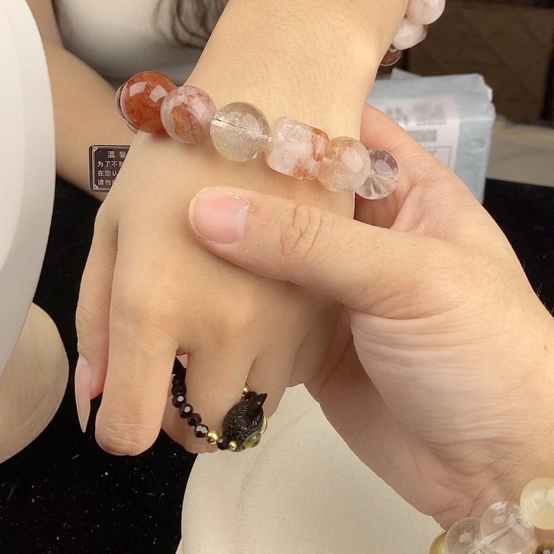 银S925镀金镶嵌手链水晶