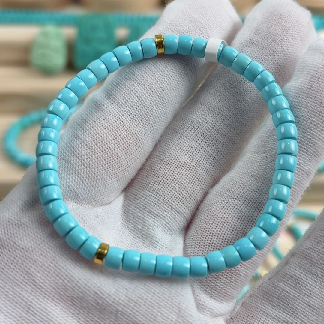 18K金镶嵌绿松石配饰