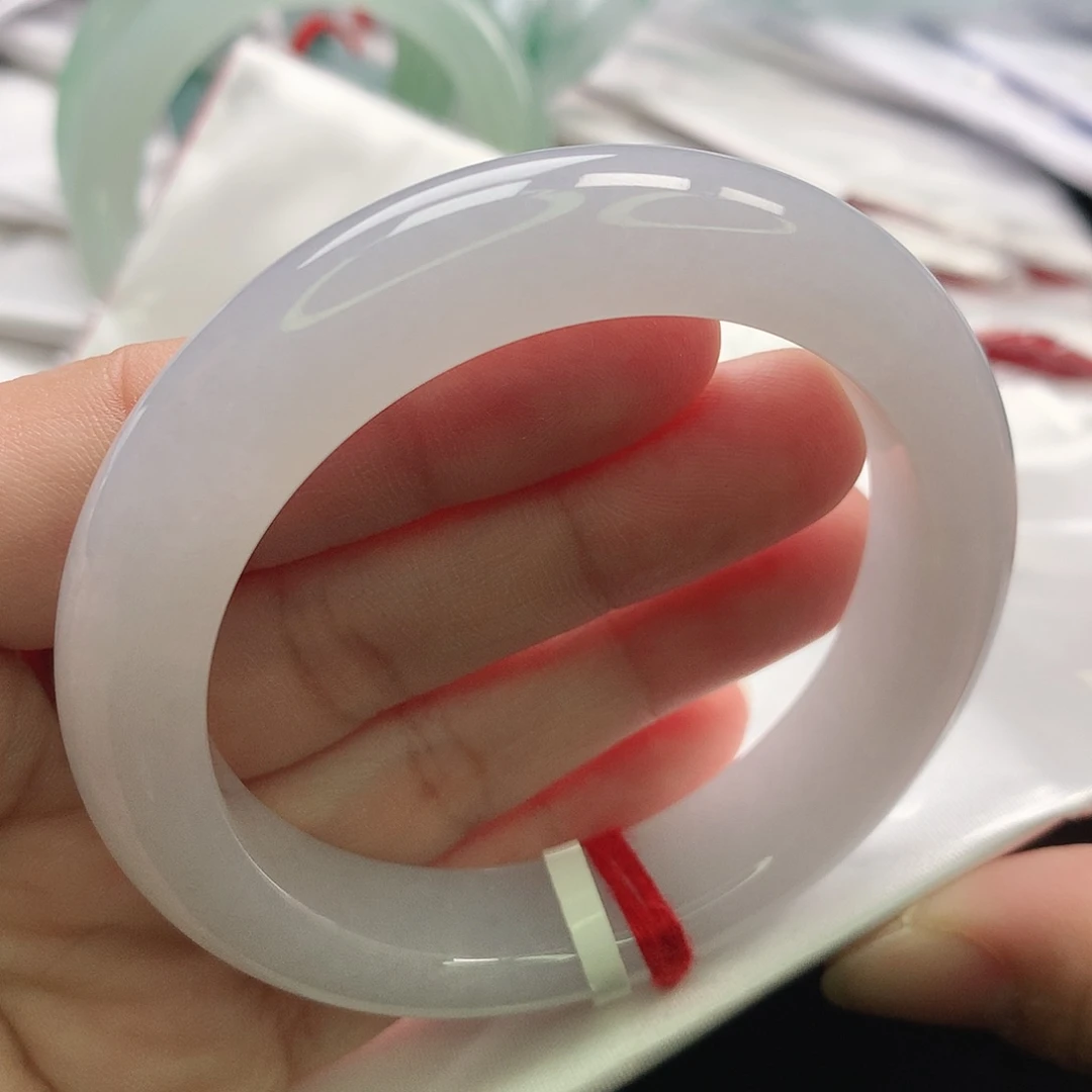 翡翠未镶嵌手镯缅甸52.53