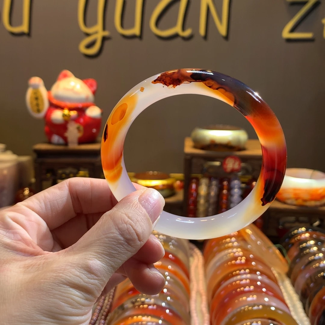 玛瑙/玉髓未镶嵌手镯23号