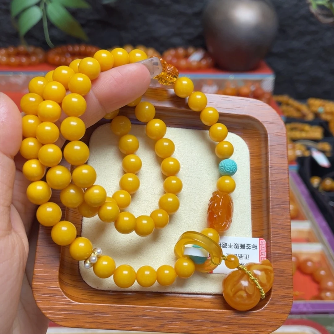 蜜蜡未镶嵌手链手串