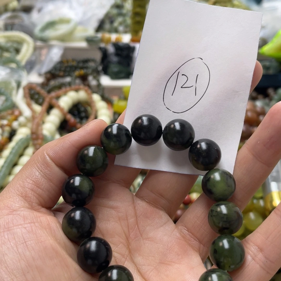 蛇纹石玉手链未镶嵌