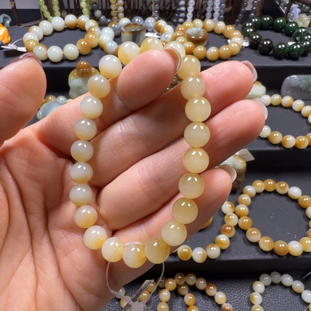 和田玉未镶嵌手链卡8