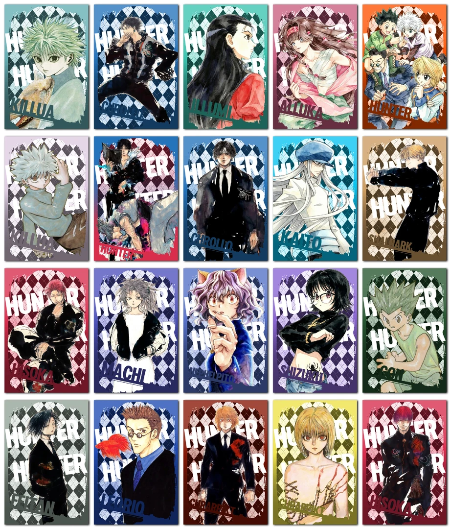 【AA707】全职猎人原画菱格明信片 二创周边盲盒 默认代拆
