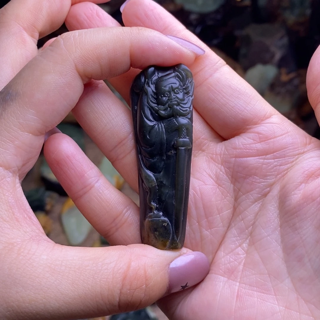 岫岩河磨玉（透闪石质玉）未镶嵌挂件