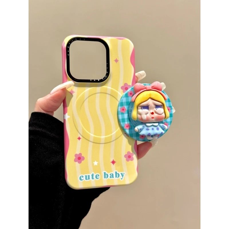 适用苹果iphone16promax复古立体15pro可爱14支架13全包ins手机壳