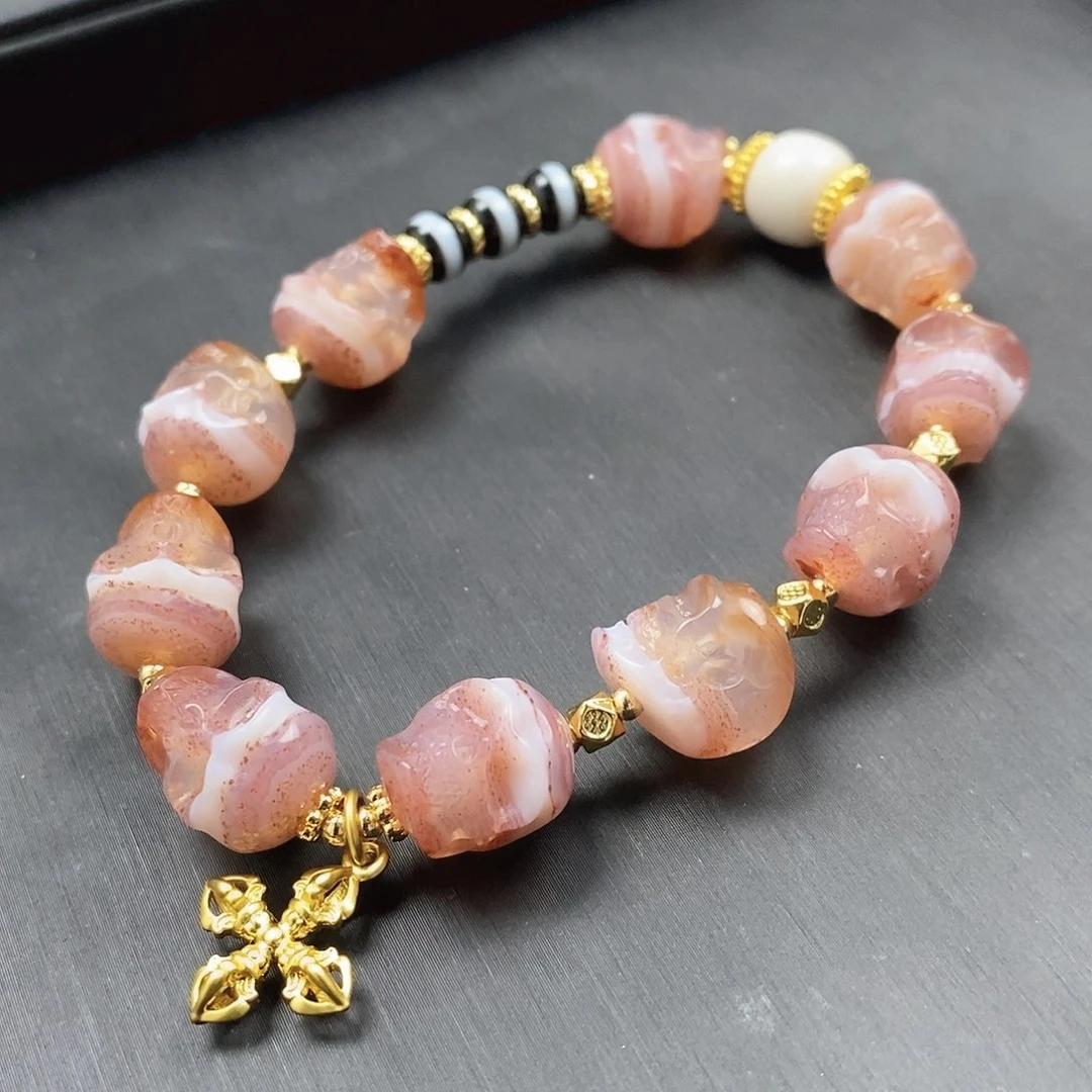 玛瑙/玉髓玛瑙手串合金