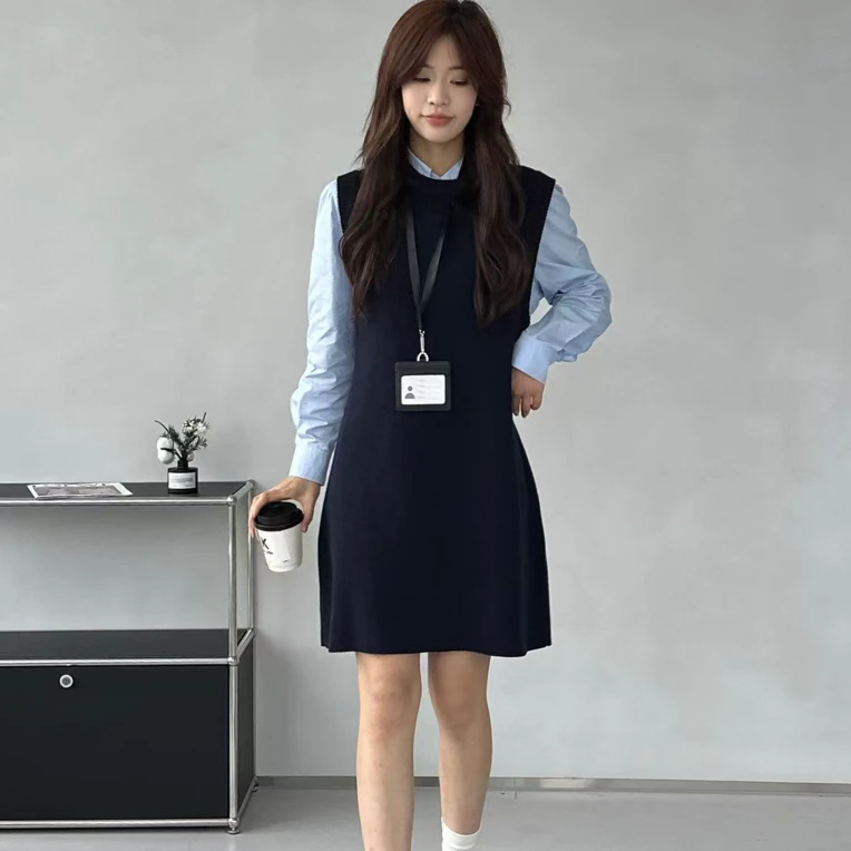 毛衣背心连衣裙BQ-0110