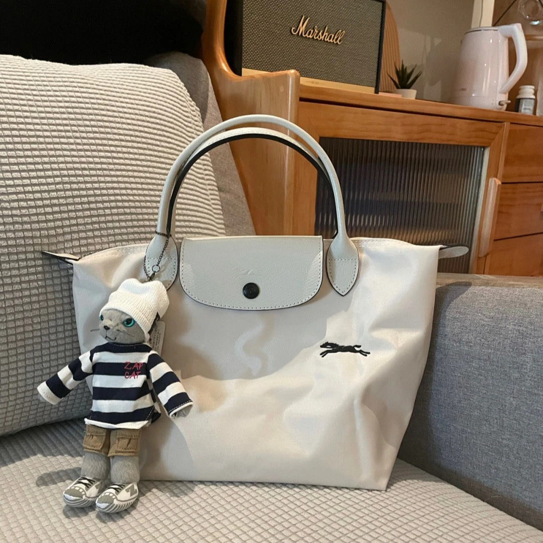 法国龙骧包70周年刺绣款托特包手提包饺子包拼接妈咪包通勤大容量