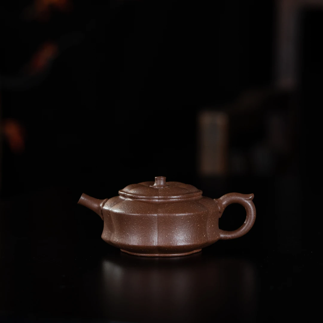 大彬梅花 陈洁制 桃花泥 130cc 家用紫砂壶