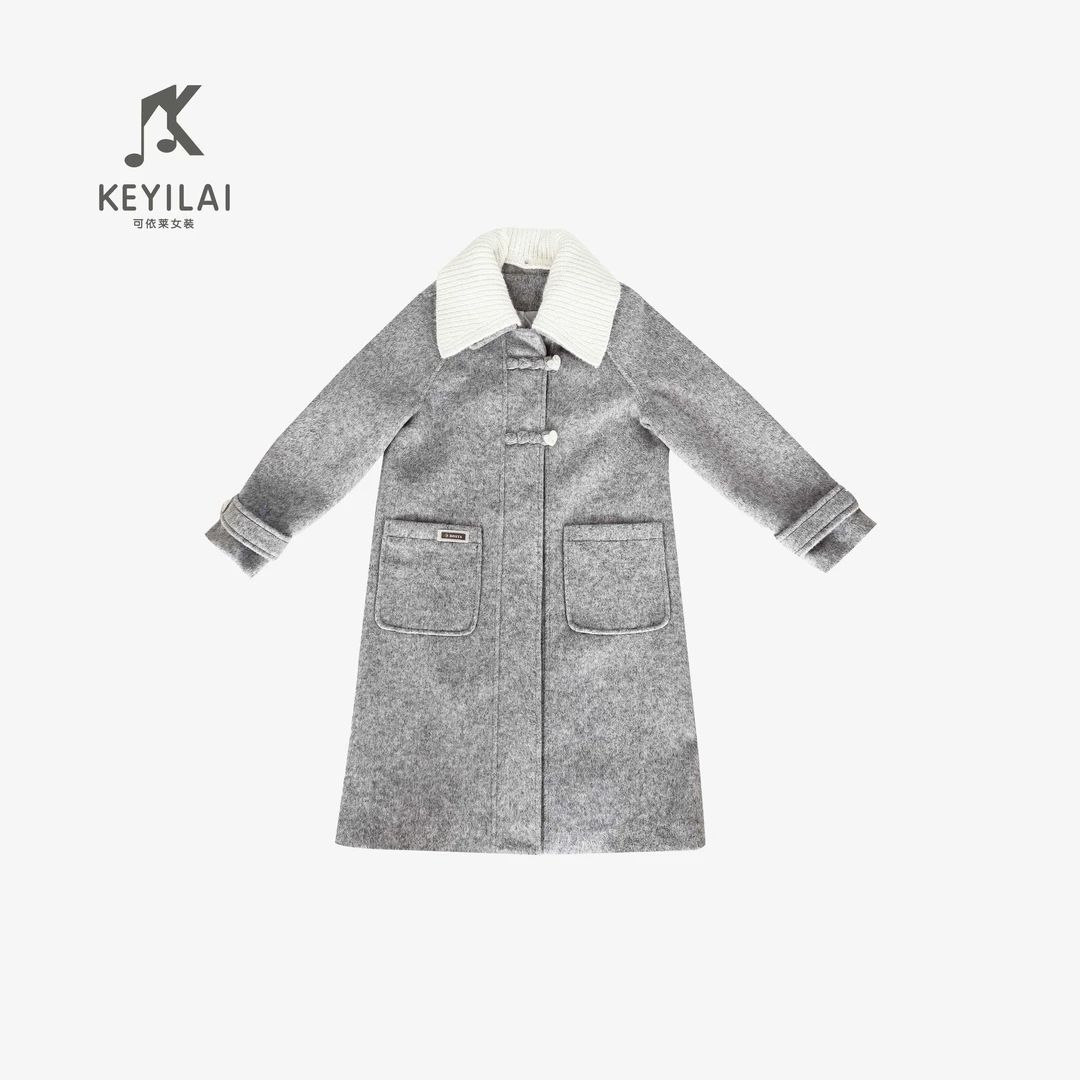 KYL可依莱-2025新款韩版百搭长袖呢外套高级感上衣DY5C1P0599