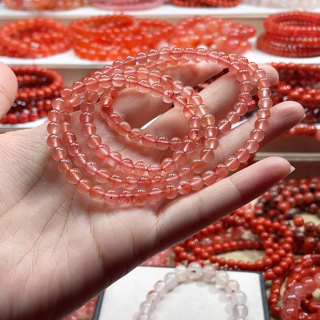 南红玛瑙未镶嵌手链