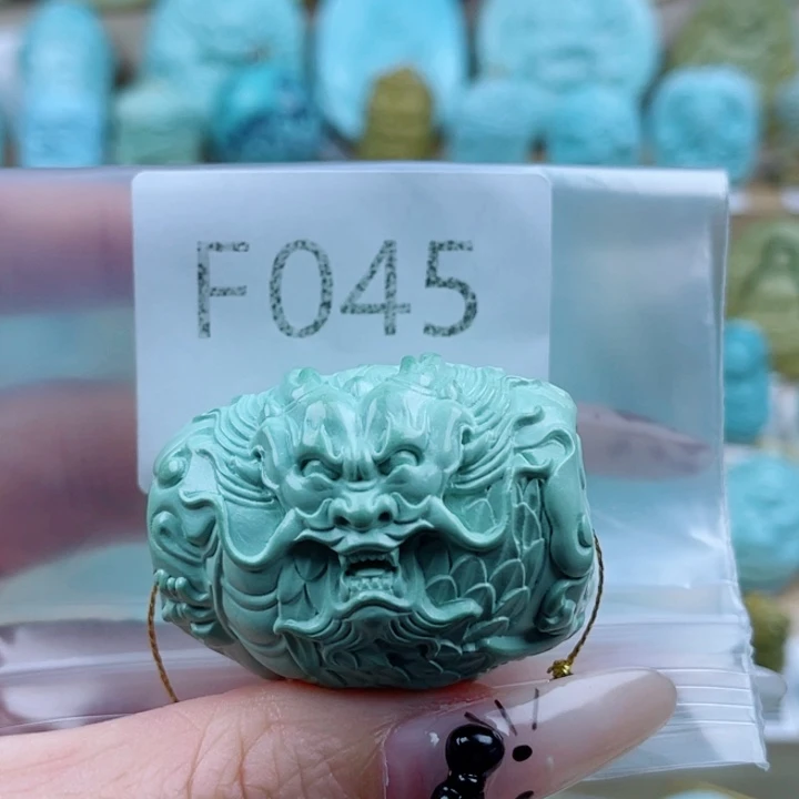 人***海绿松石未镶嵌珠宝奇石