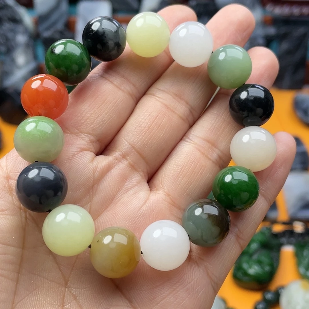 四***爷和田玉未镶嵌手串