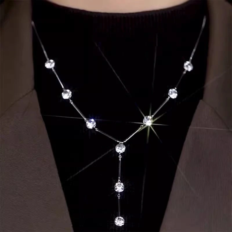 铜合金项链 （不掉色）毛衣链高级新款项链ins百搭饰品时尚气轻奢