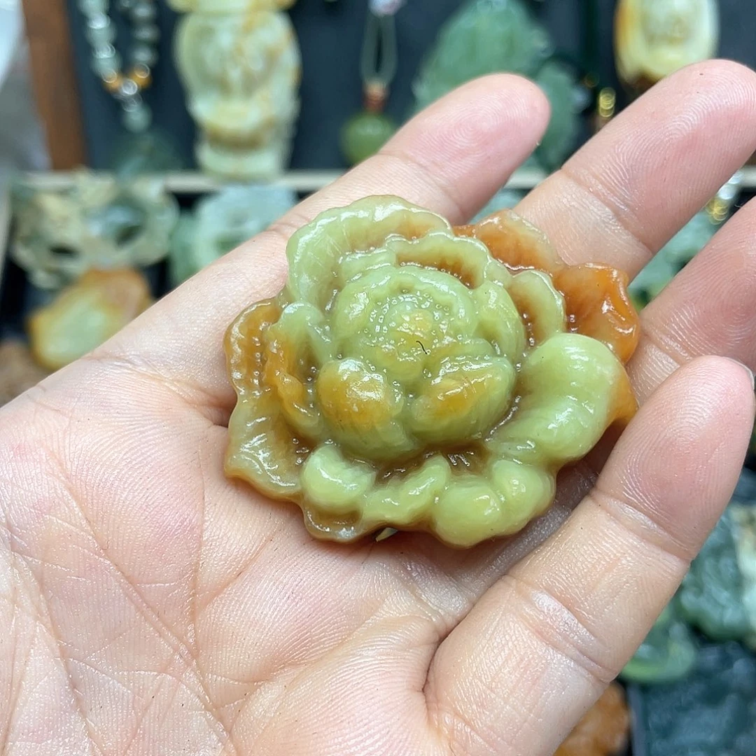 海***星未镶嵌蛇纹石玉颈饰