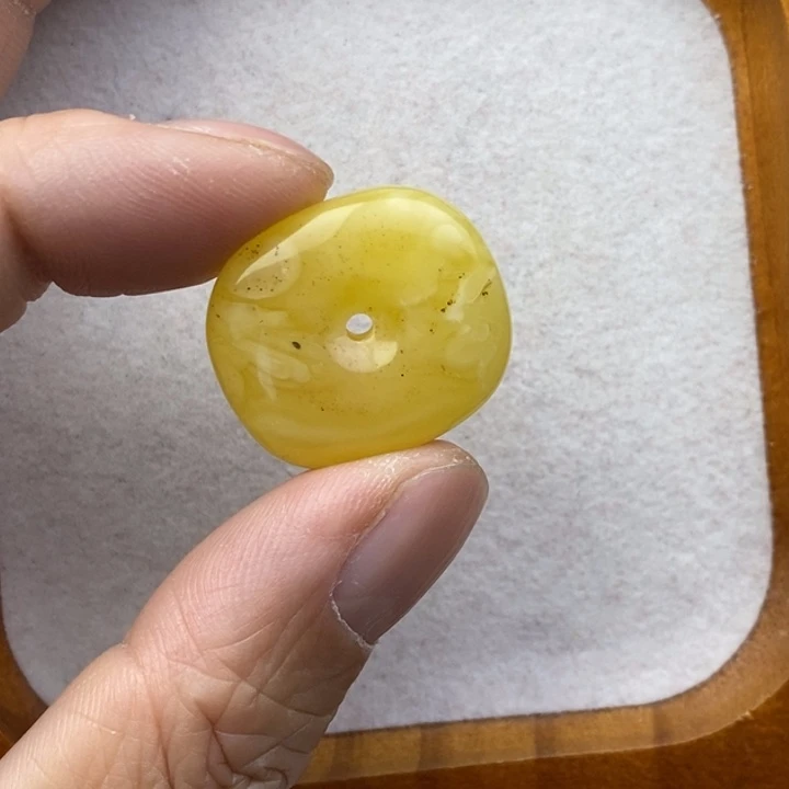 琥珀未镶嵌裸石微瑕花粉卡21➕