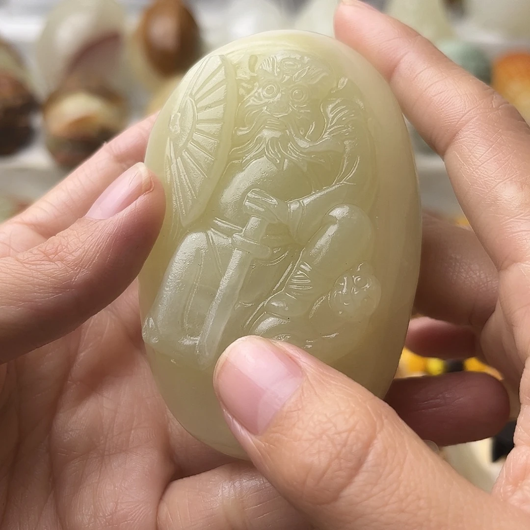石材古青石不退换钟馗