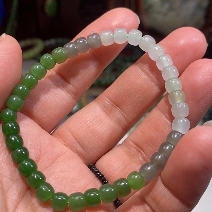 和田玉未镶嵌手链