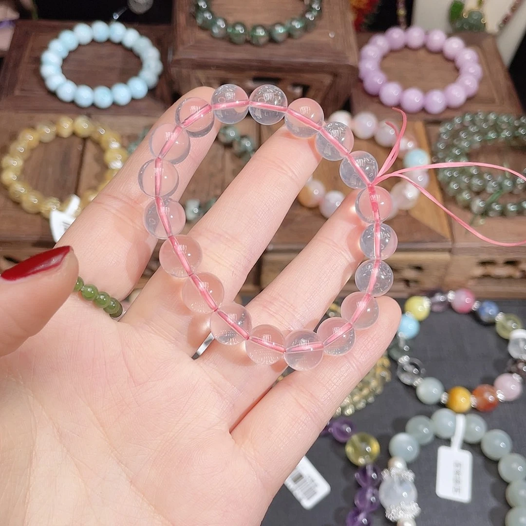 水晶手链未镶嵌粉水晶