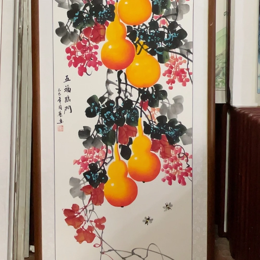 国画带框尺寸63*123厘米