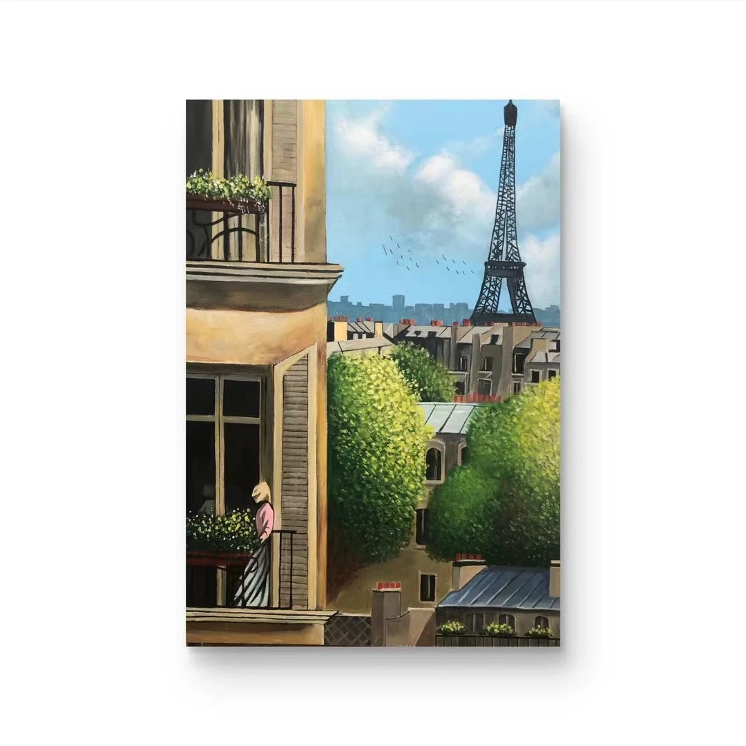 【巴黎】原创 “75*100” No.2092  纯手绘装饰画