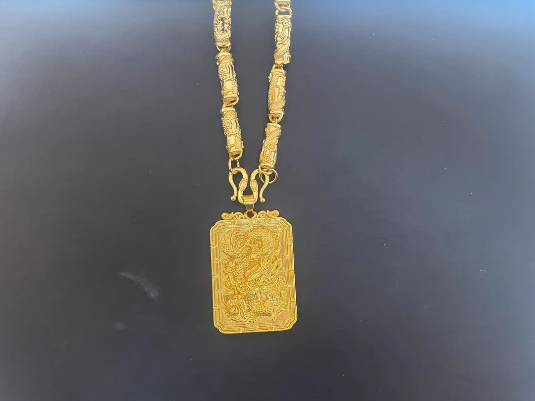 金黄色高端时尚首饰项链 JLS076