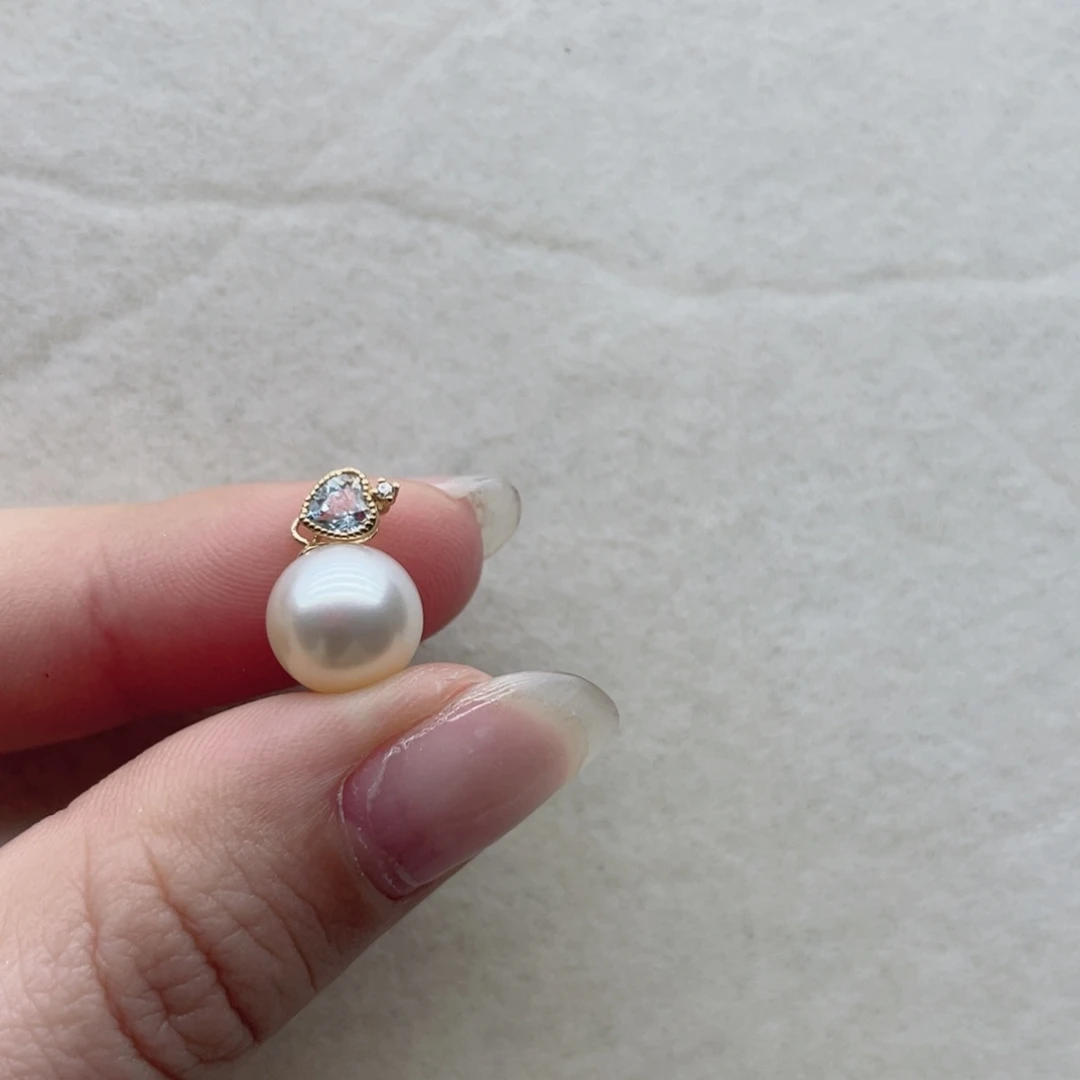 海水珍珠颈饰18K金镶嵌A51