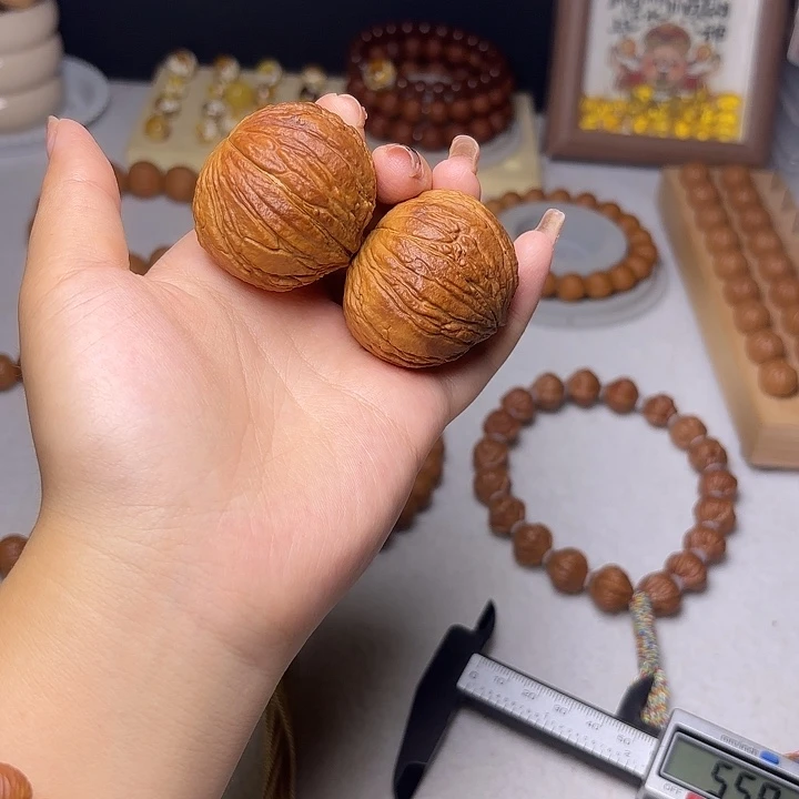 猴头核桃吊坠猴头元宝41精圆反油全品