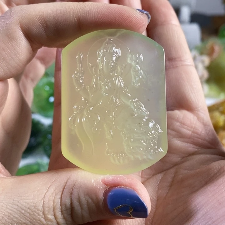 未镶嵌岫玉挂件吊坠