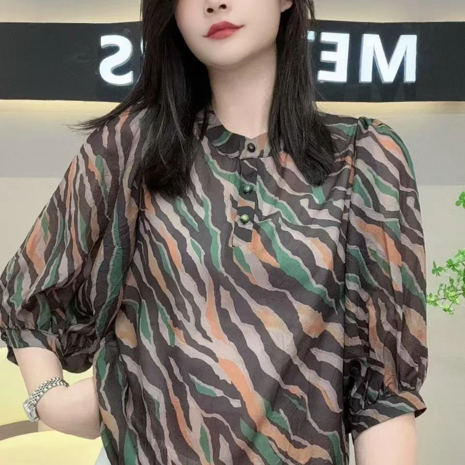 洋气小清新透气舒适感上衣女装Q25BC2148