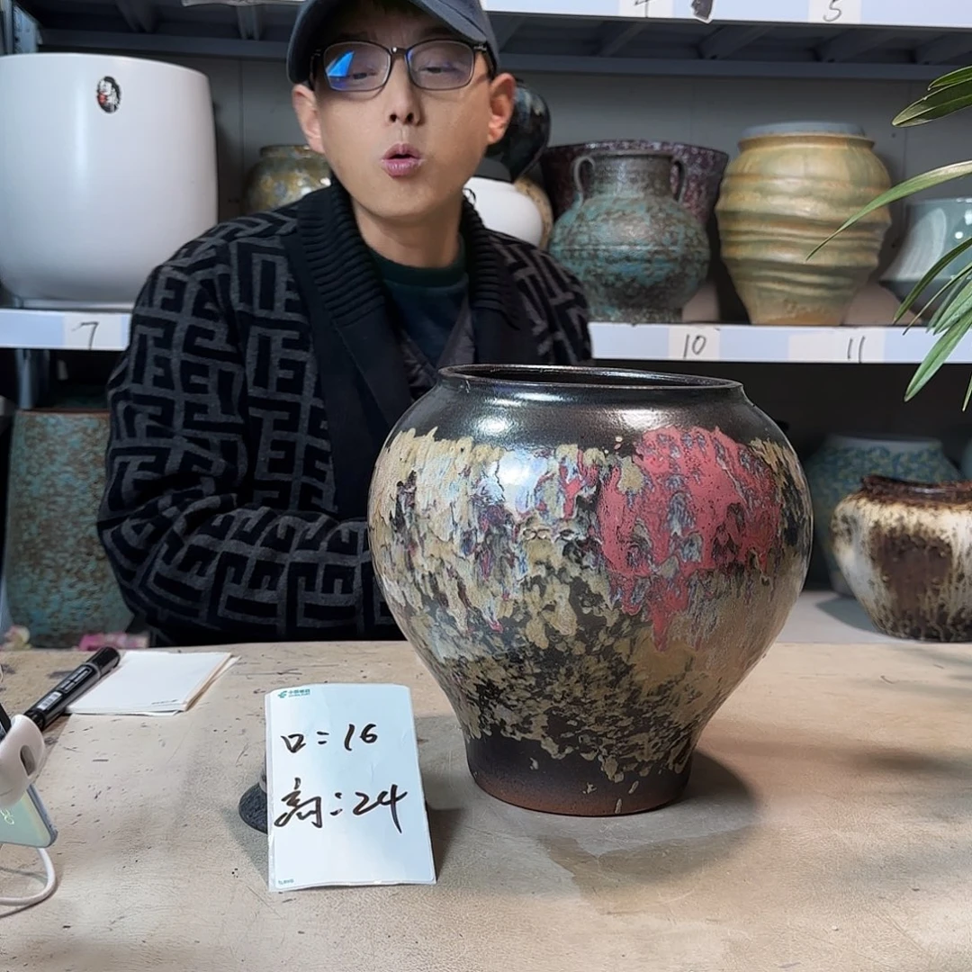紫砂花盆尺寸16@24