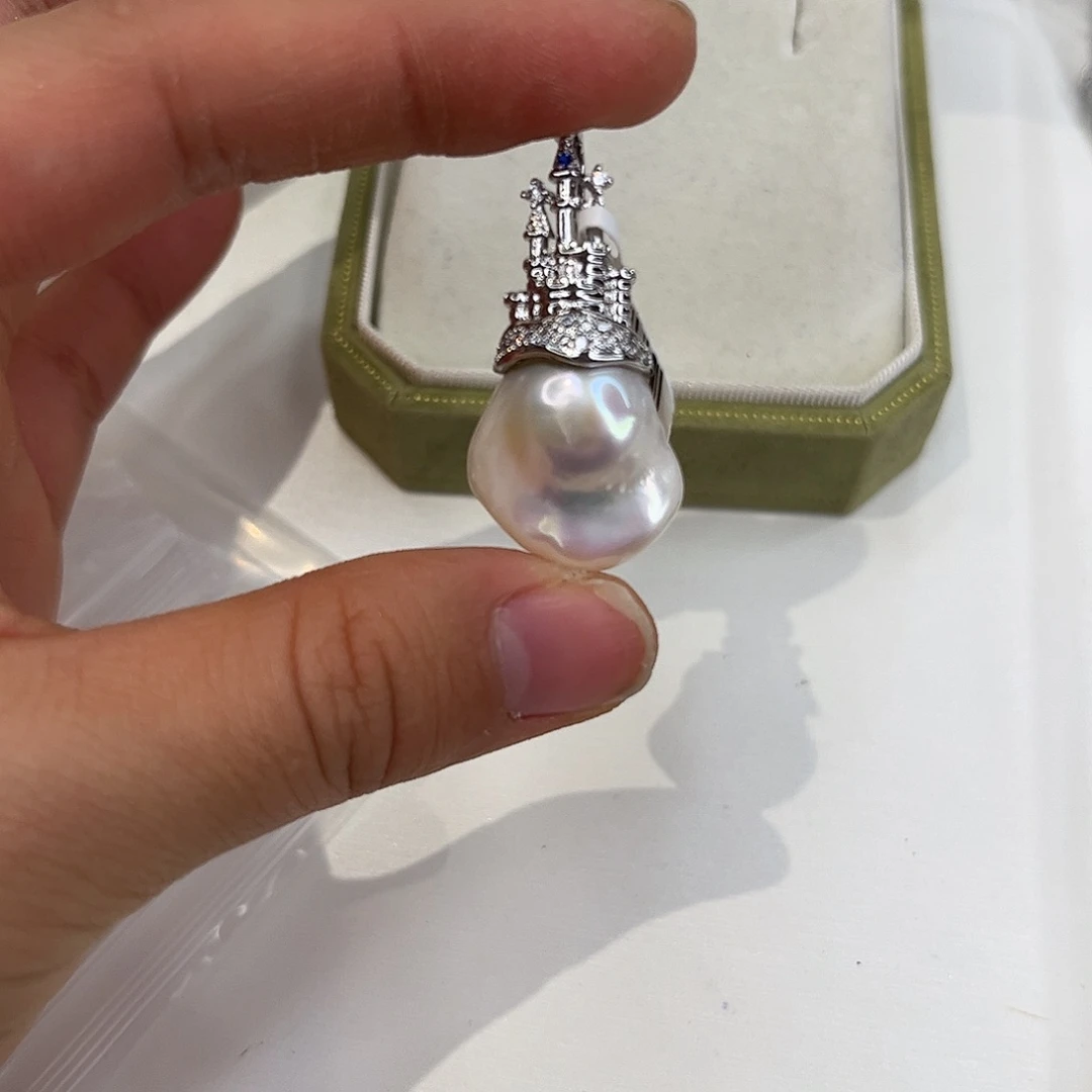 合金耳饰淡水珍珠