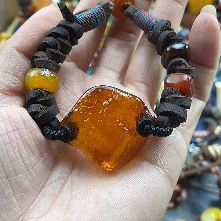 蜜蜡未镶嵌手链手链