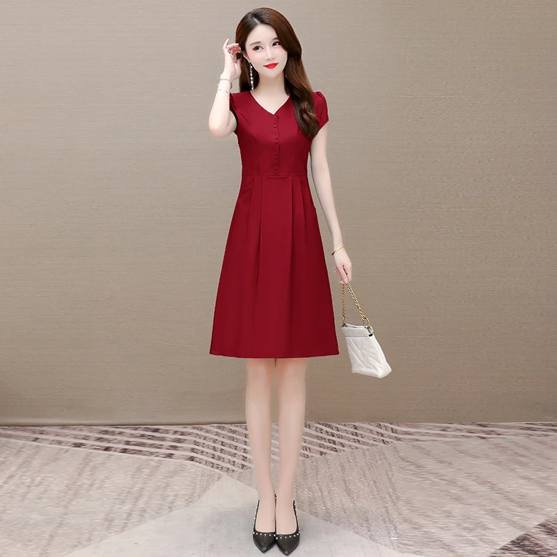 拉夏贝尔女夏季2025新款五一喜婆婆婚宴装平时可穿结婚妈妈礼服