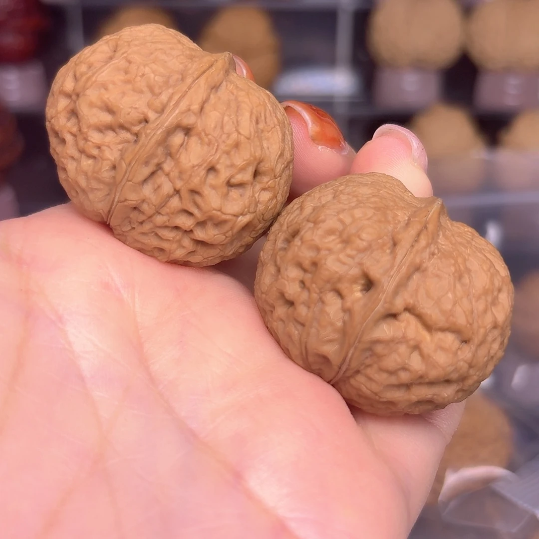 把件文玩核桃6号车38尺寸红皮元宝