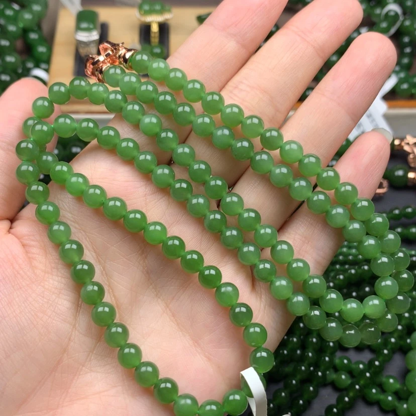 【闪购商品】颈饰未镶嵌和田玉（碧玉）大****』