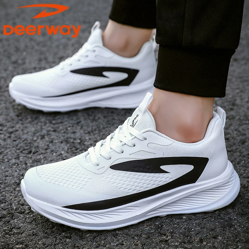 秋季新款潮流透气轻便跑步跑鞋潮鞋男士系带男士特大号运动鞋