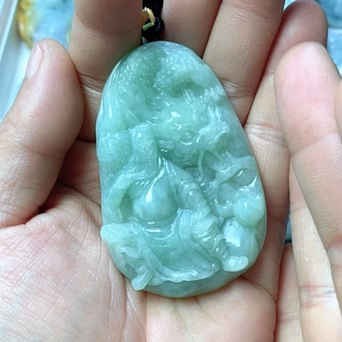 翡翠颈饰未镶嵌天然缅甸翡翠a货