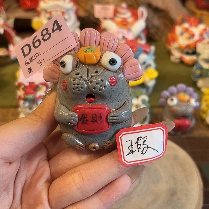 泥塑纯手工陶瓷摆件