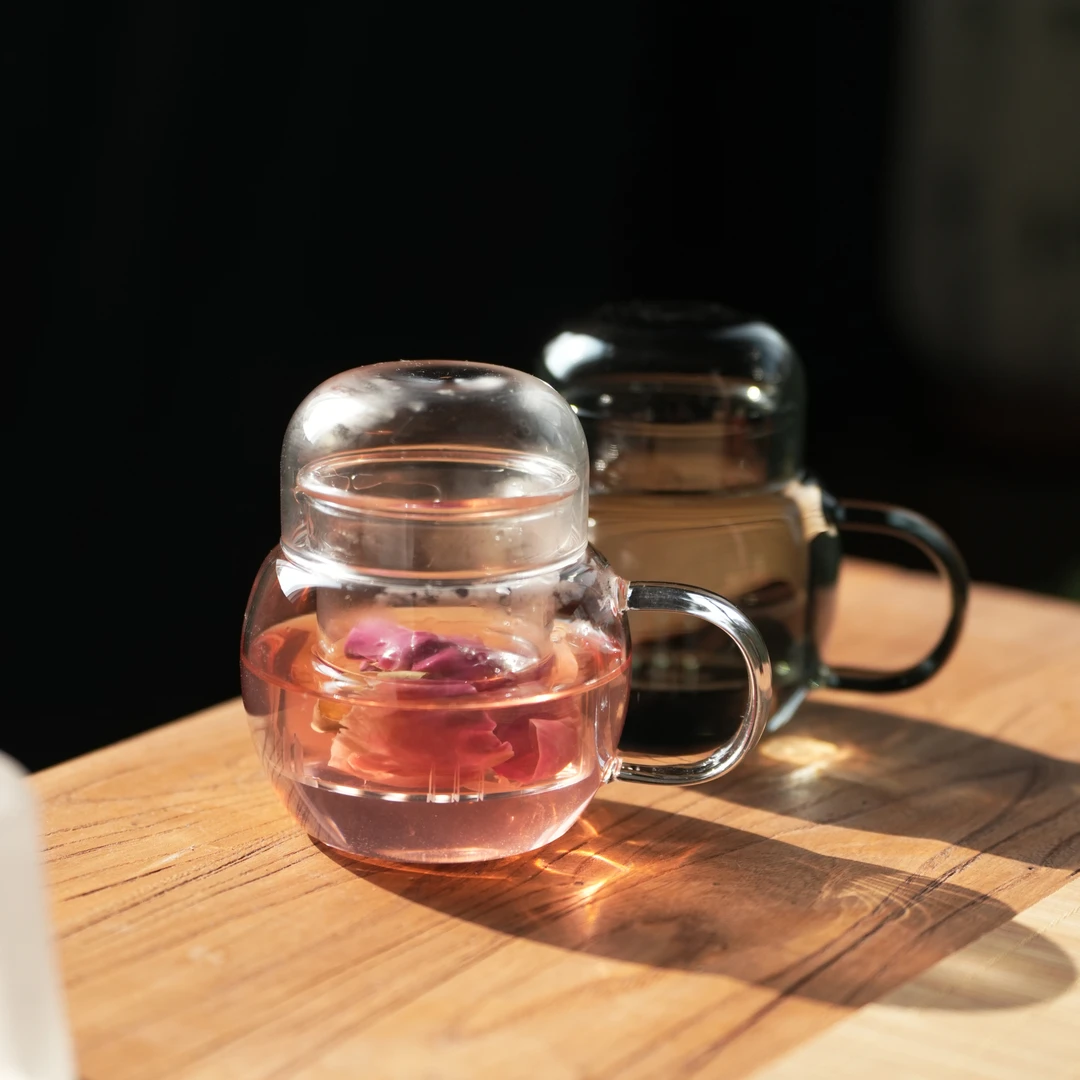 高温耐热玻璃茶壶一人一壶中式手工玻璃壶办公室泡茶壶