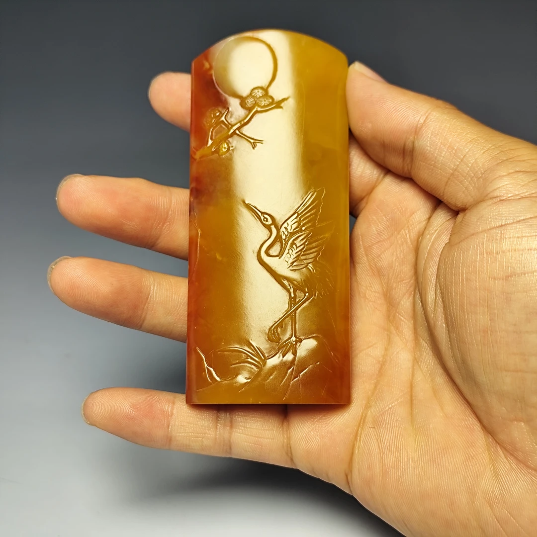 寿山石摆件芙蓉国石雅玩牌子饰品送礼装饰品《一品当朝》