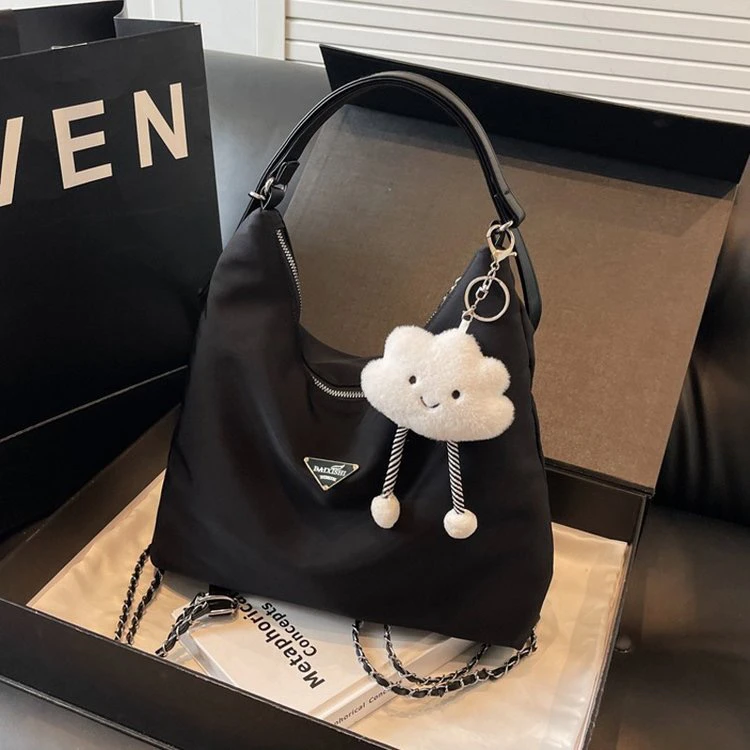 2025爆款尼龙布包大容量托特女士背包大学生通勤包百搭单肩斜挎包