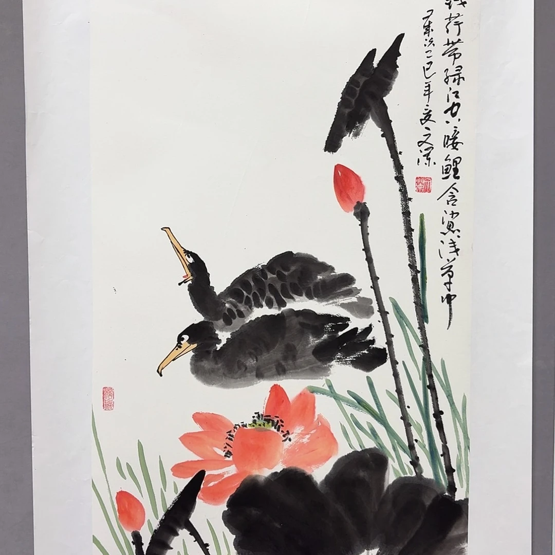 国画亲笔手绘放心去藏