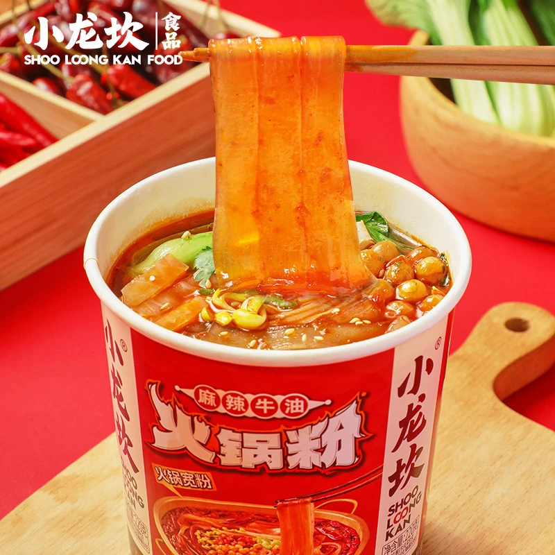 小龙坎麻辣素什锦自热火锅方便火锅牛油粉宽粉冲泡即食