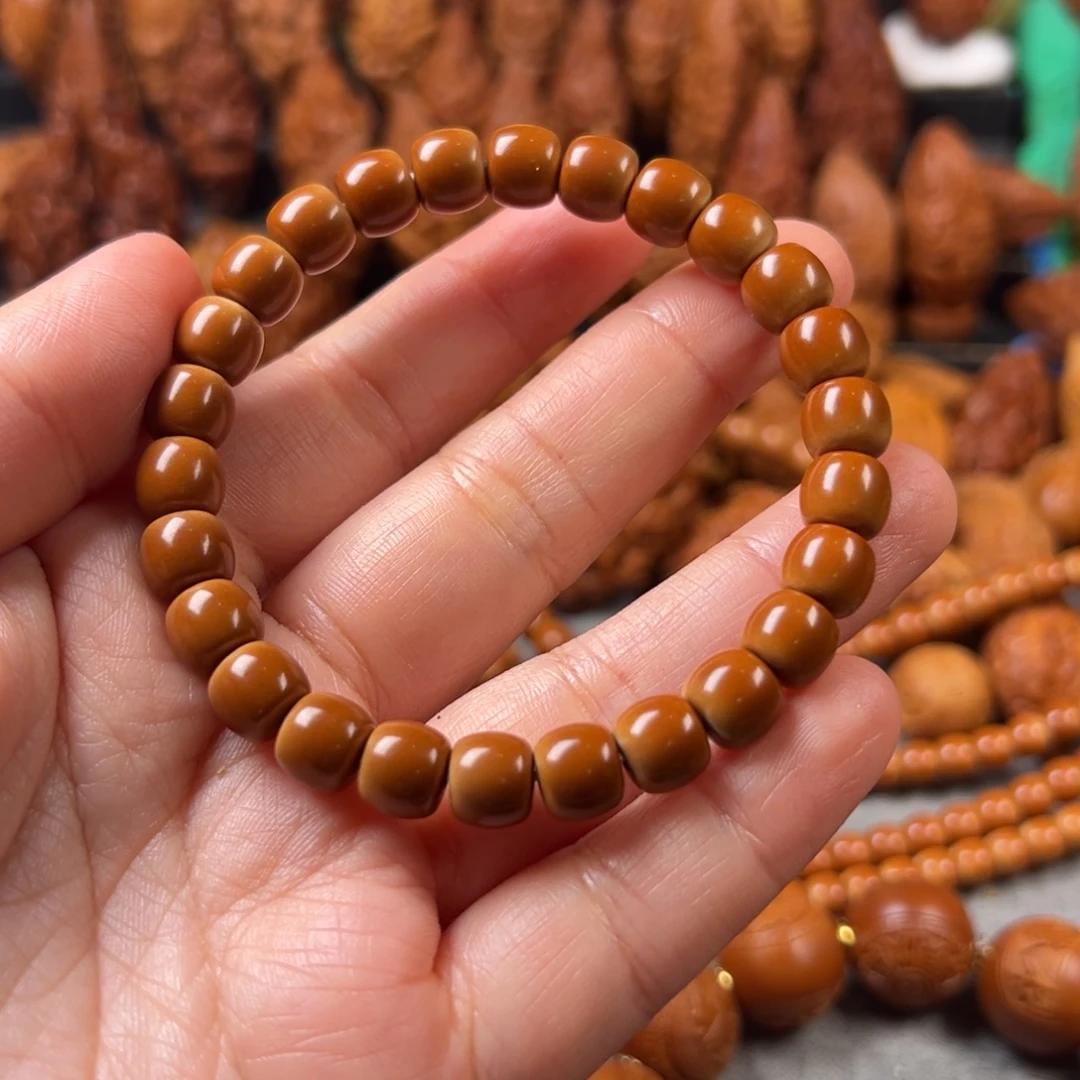 菜***花橄榄核手串/手链核雕