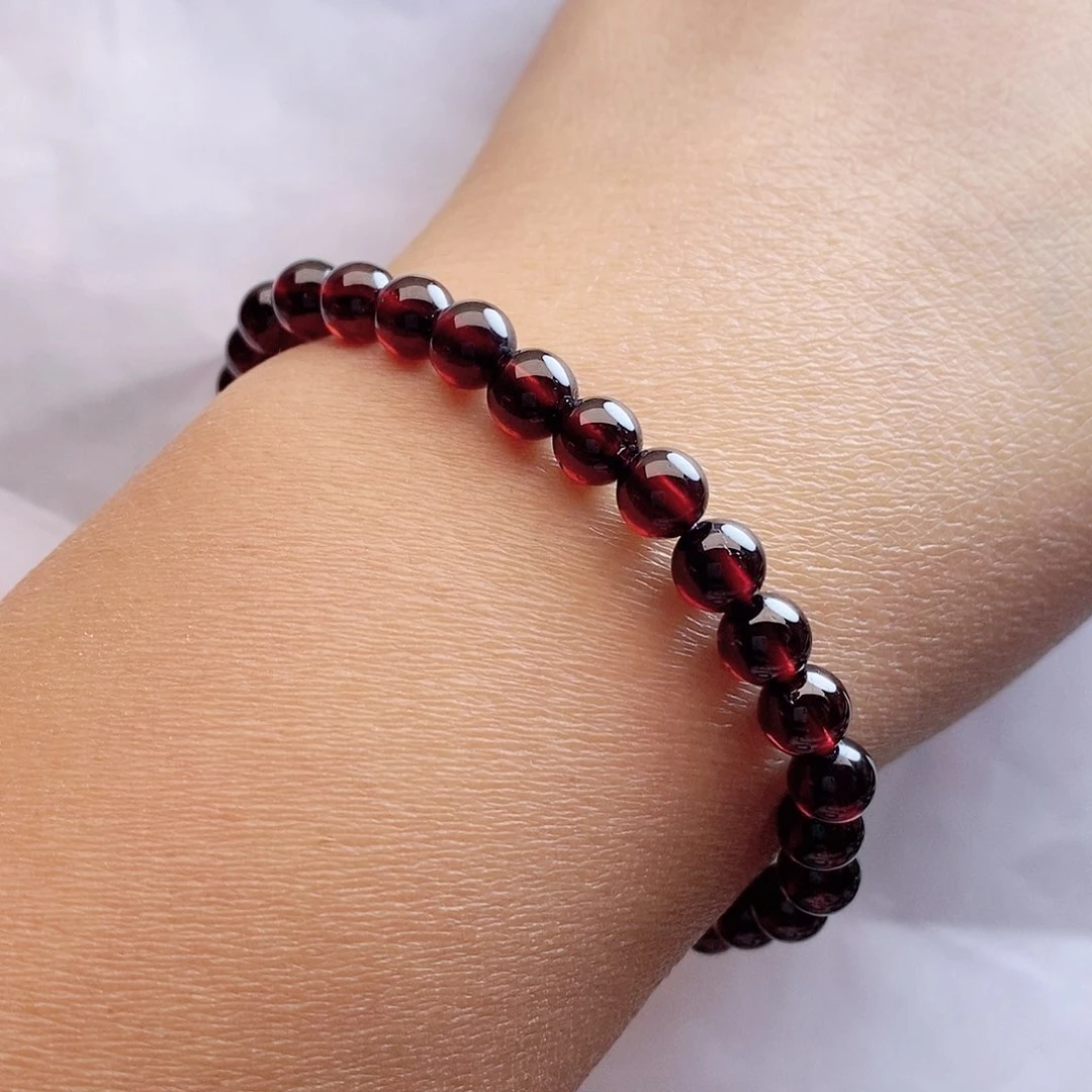 【闪购商品】石榴石手链未镶嵌6.0精品