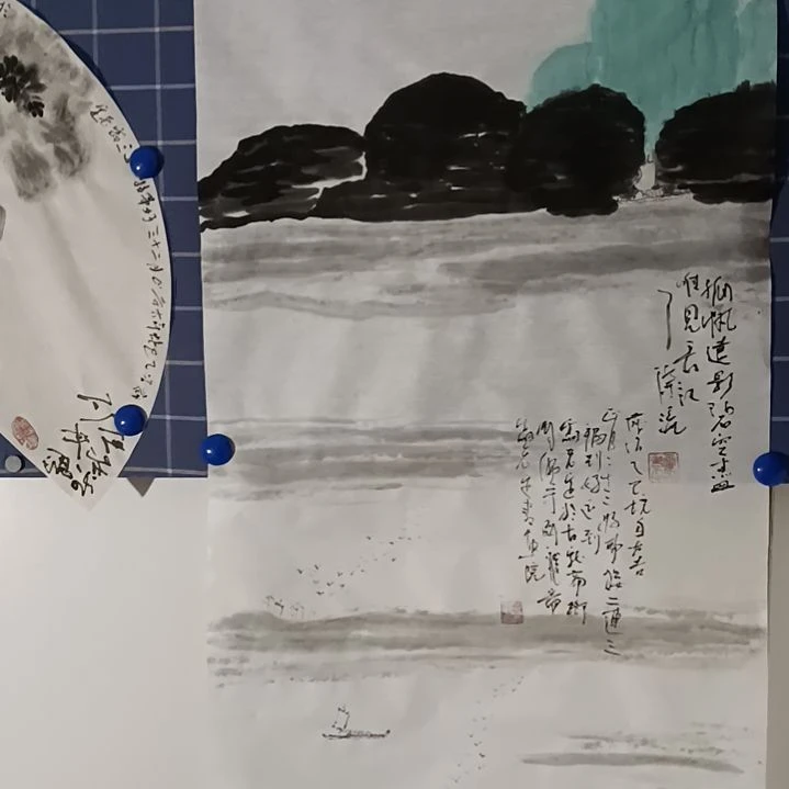 国画雷老定花鸟画