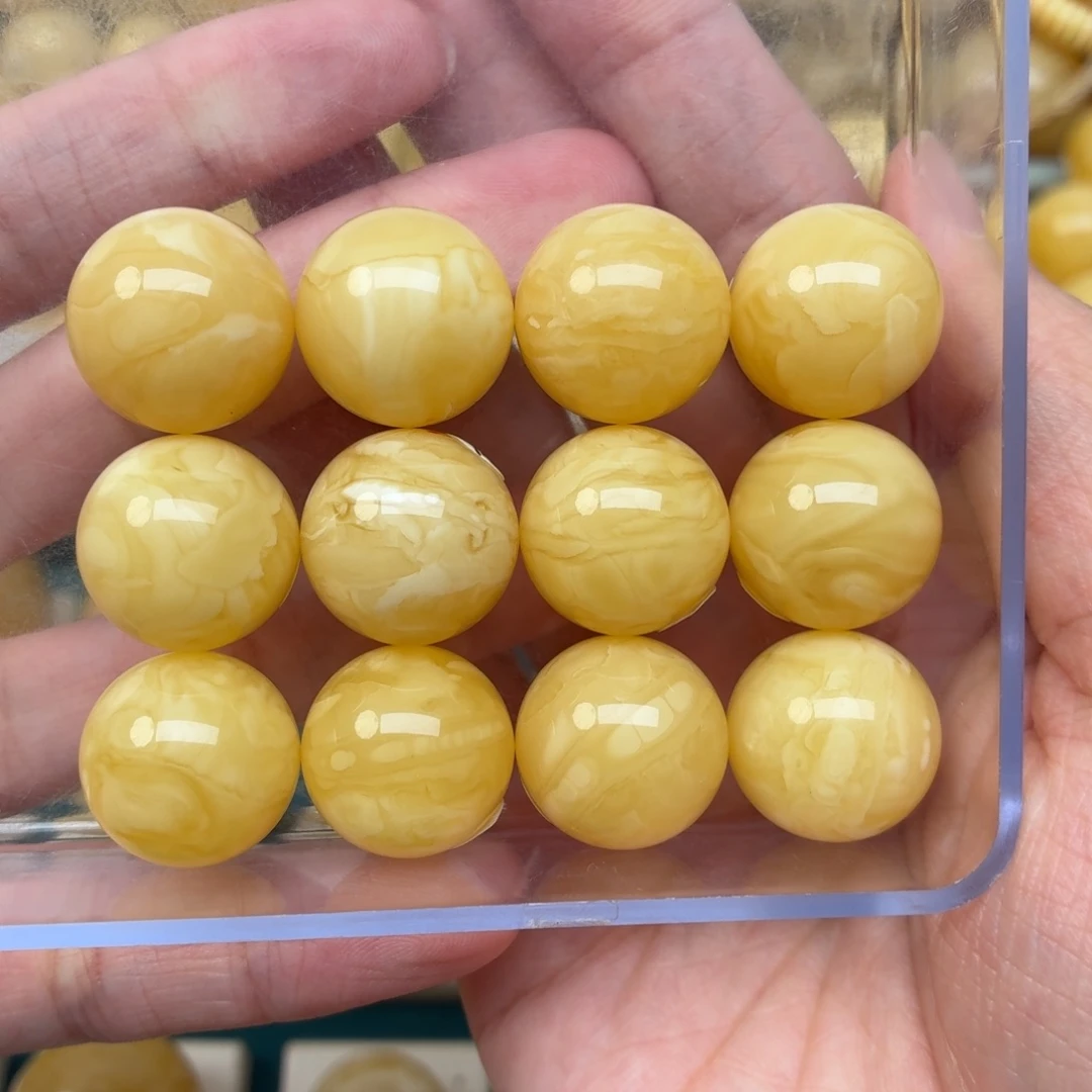 未镶嵌蜜蜡裸石s*i17+蜜蜡手串